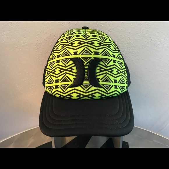 Hurley Accessories - Hurley Neon Green Yellow Black Trucker Hat
